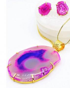 Pink Galaxy Pendant ....