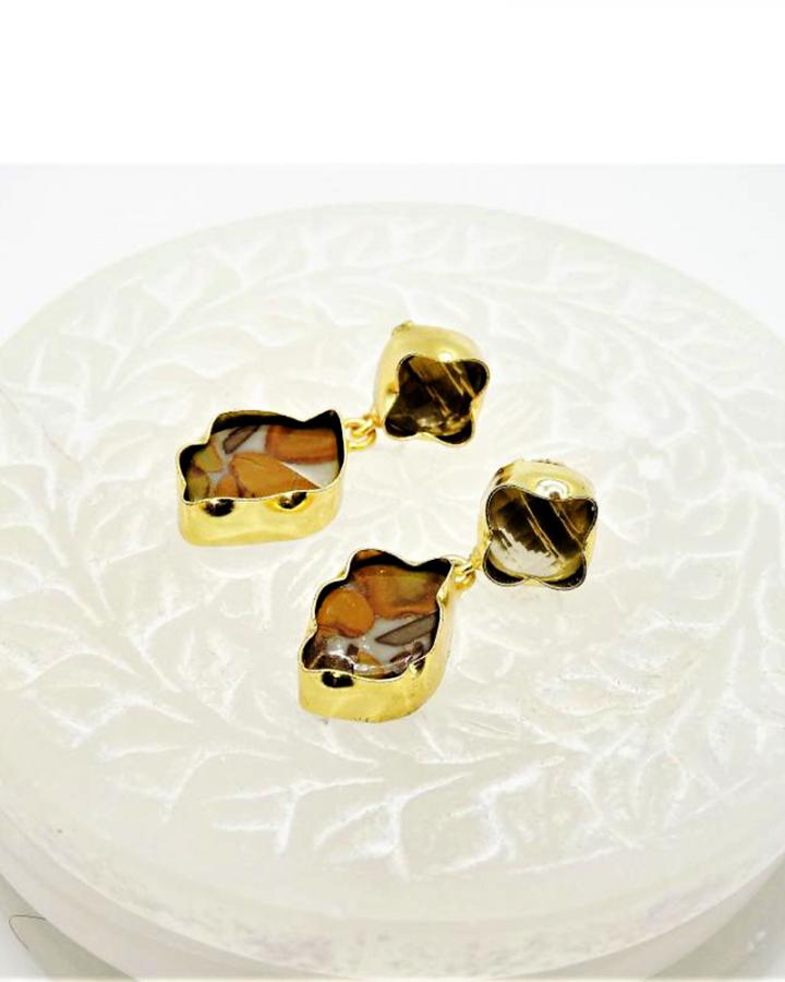 Chocolate Jasper Pendant Set