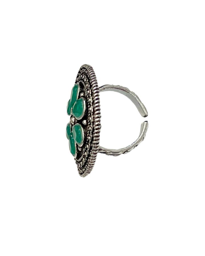 Maya Floral Boho Adjustable Ring