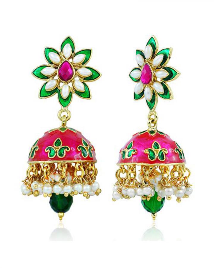 Bo'Bell Bolly Pompon Fashionable Designer Earring/MULTI