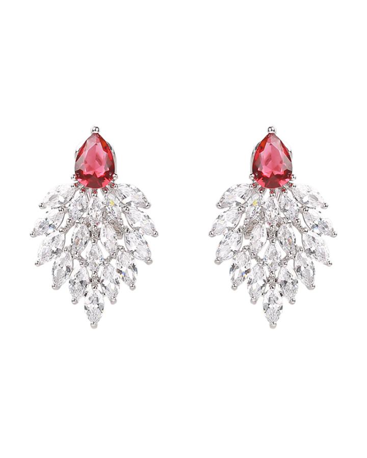 Hazel Falling CZ Diamond Earring