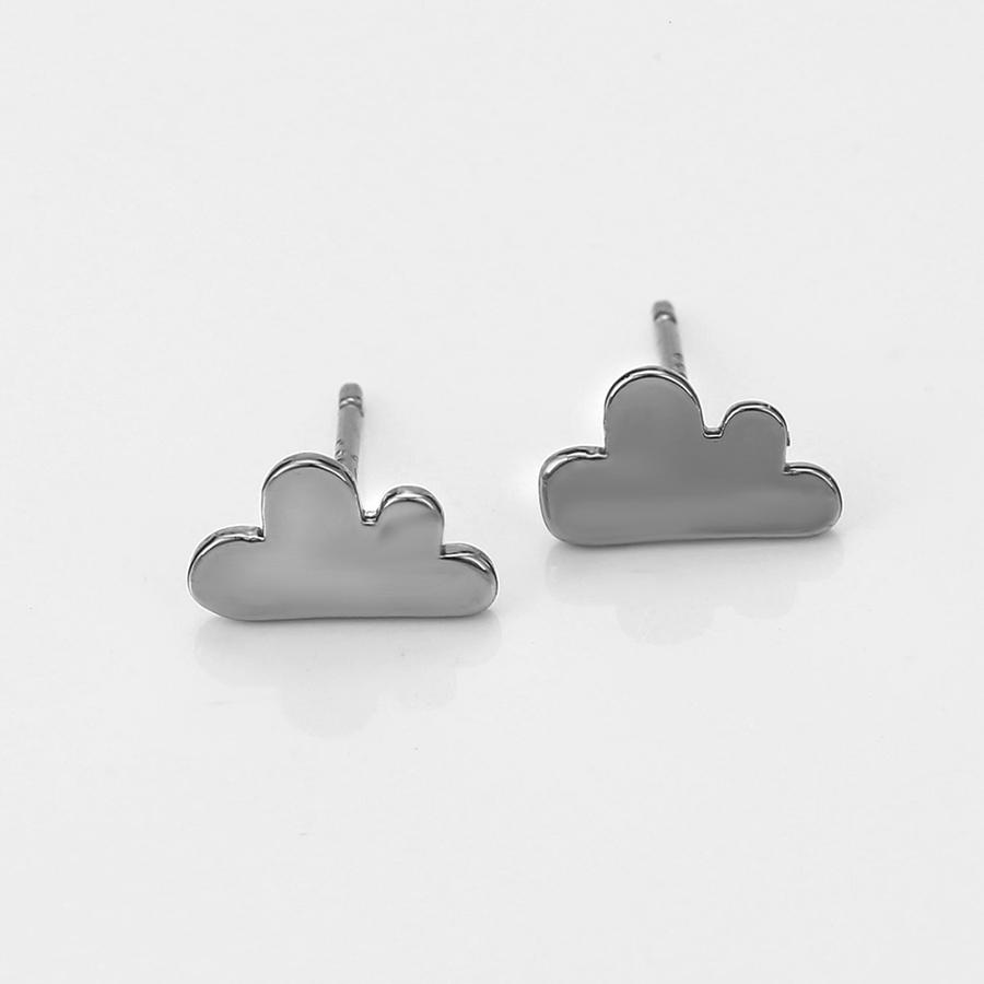 Bo'Bell Tiny Cute Cloudy Sterling Silver Tops/SILVER