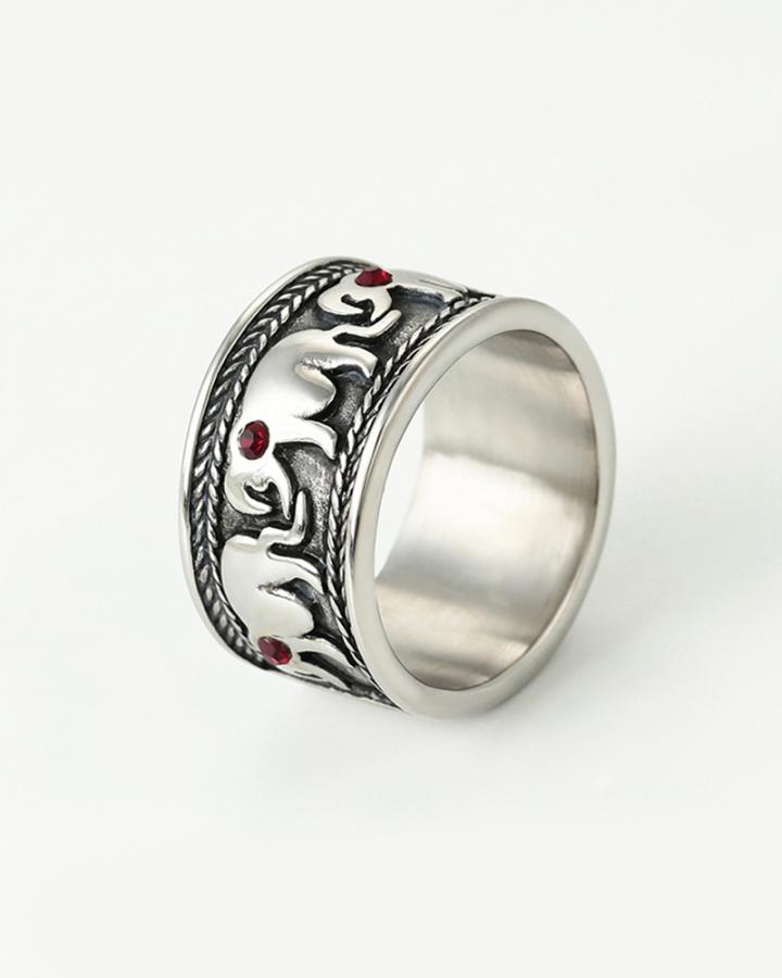 Elephant Stainless Steel Ring