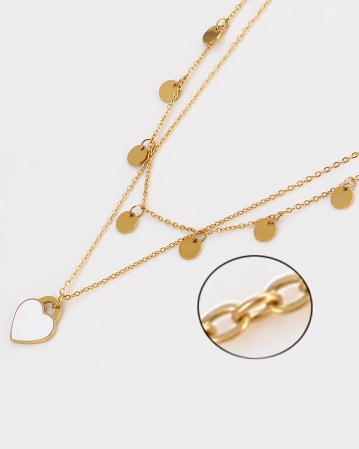 Heart Lock Stainless Steel Necklace 