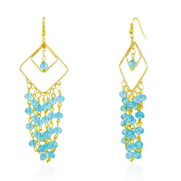 Bo'Bell Trendy Chic Designer Earring/AQUABLUE