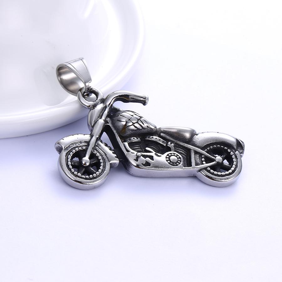 Bo'Bell Funky Chunky Bike Sterling Silver Men's Jewelry Pendant/SILVER