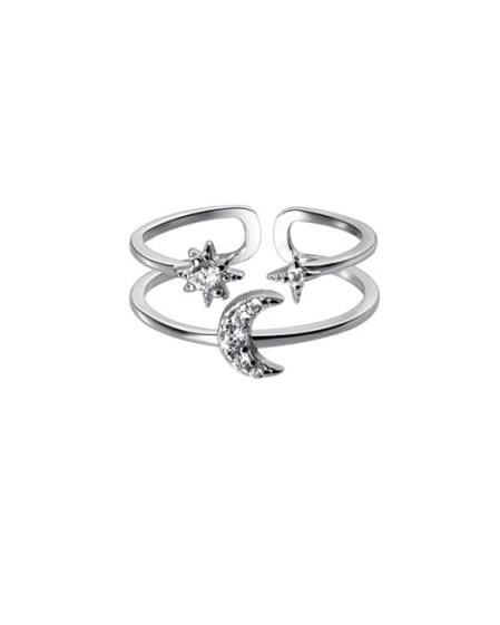 Dream Star Sterling Silver Adjustable Ring