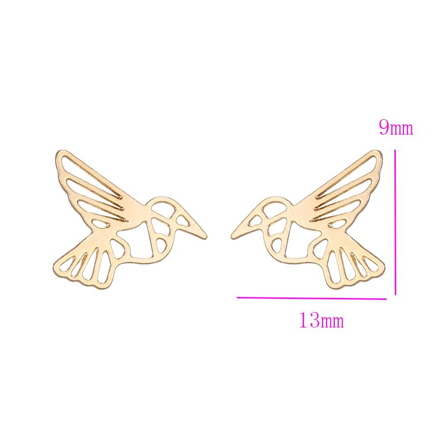 Bo'Bell Sweet Little Bird Free Nature Jewelry Earring/GOLDEN