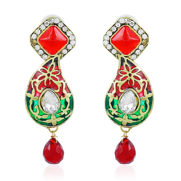 Bo'Bell Antique Meenakari Traditional Earring/MULTI