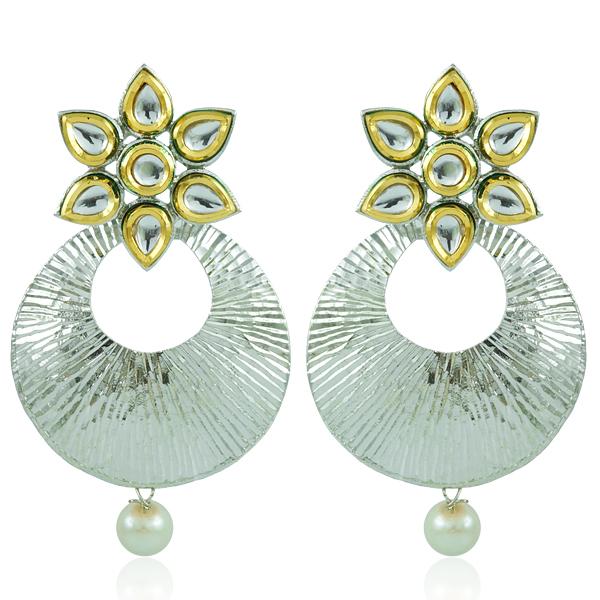 Bo'Bell Indian Jaipuri Floral Bolly Earring/SILVER
