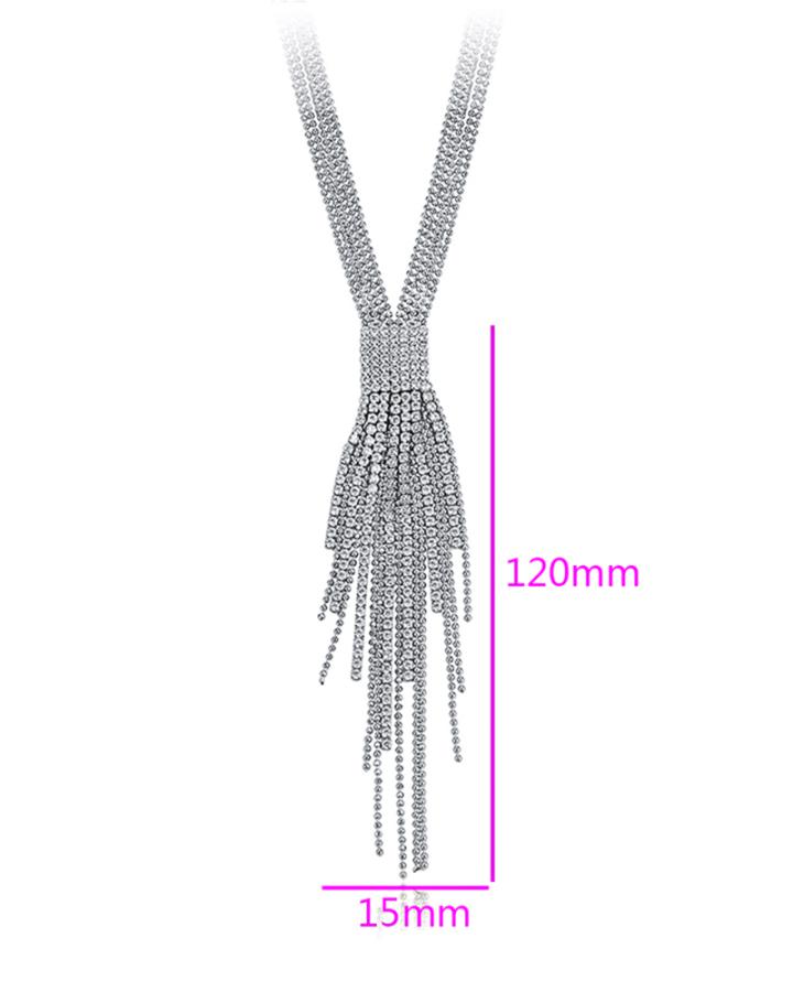 Gitzy Scarf Long Necklace