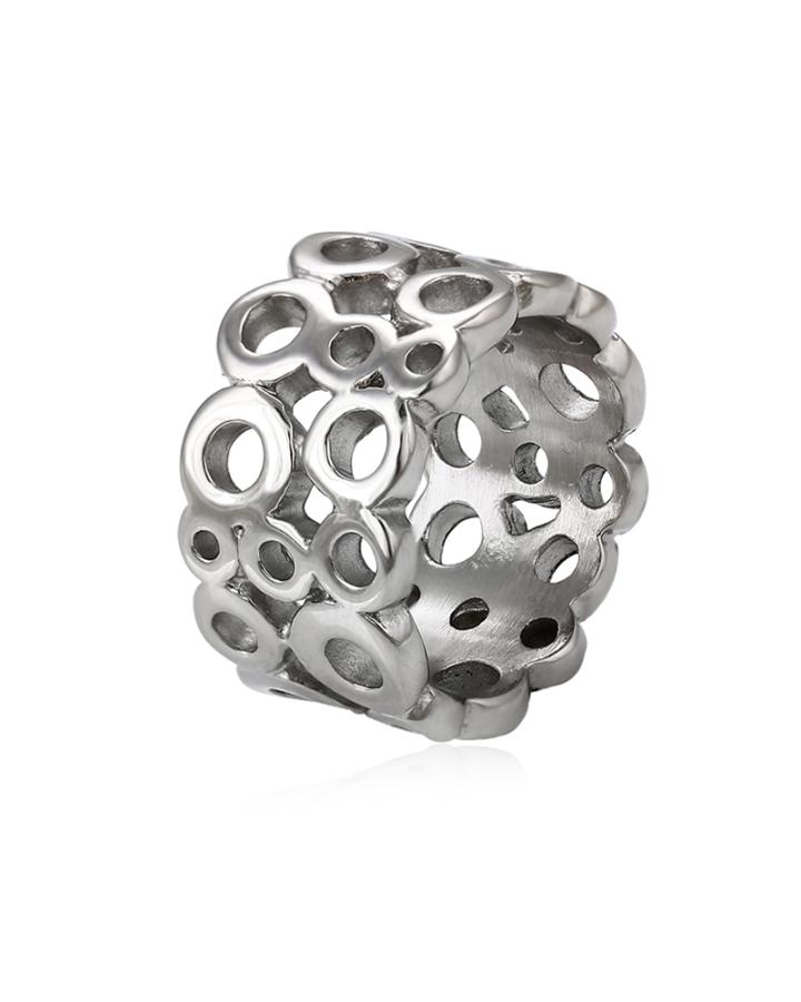 Holly Bubble Stainless Steel Ring