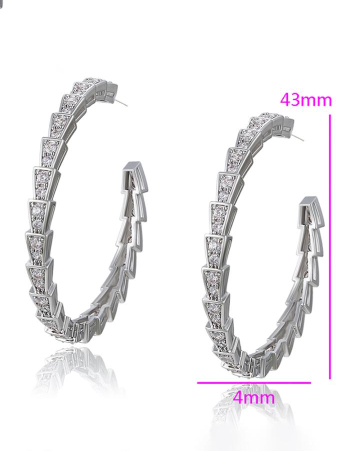 Aurora Leaf Hoops