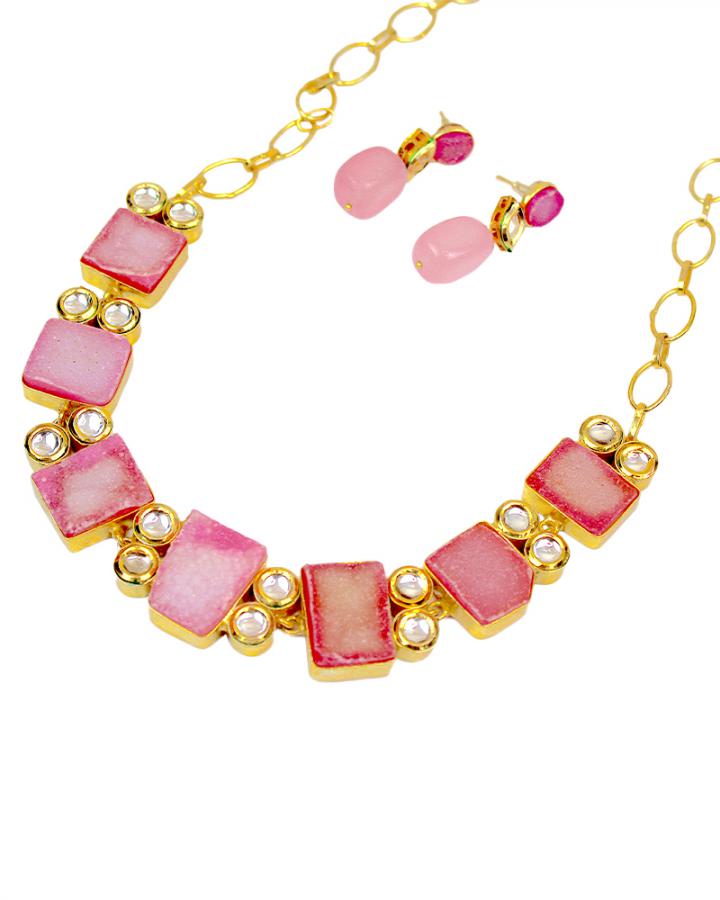 Flamingo Blush Necklace Set
