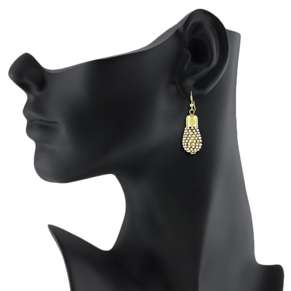 Bo'Bell Funky Fashionable  Indian Traditional Earring/WHITE