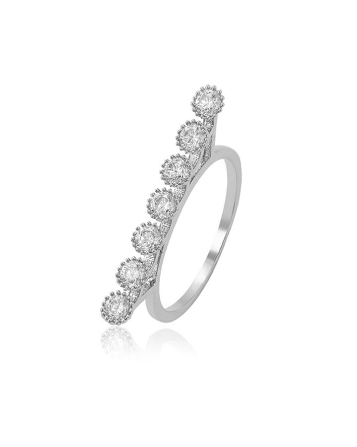 Skylar Drops Stainless Steel Ring