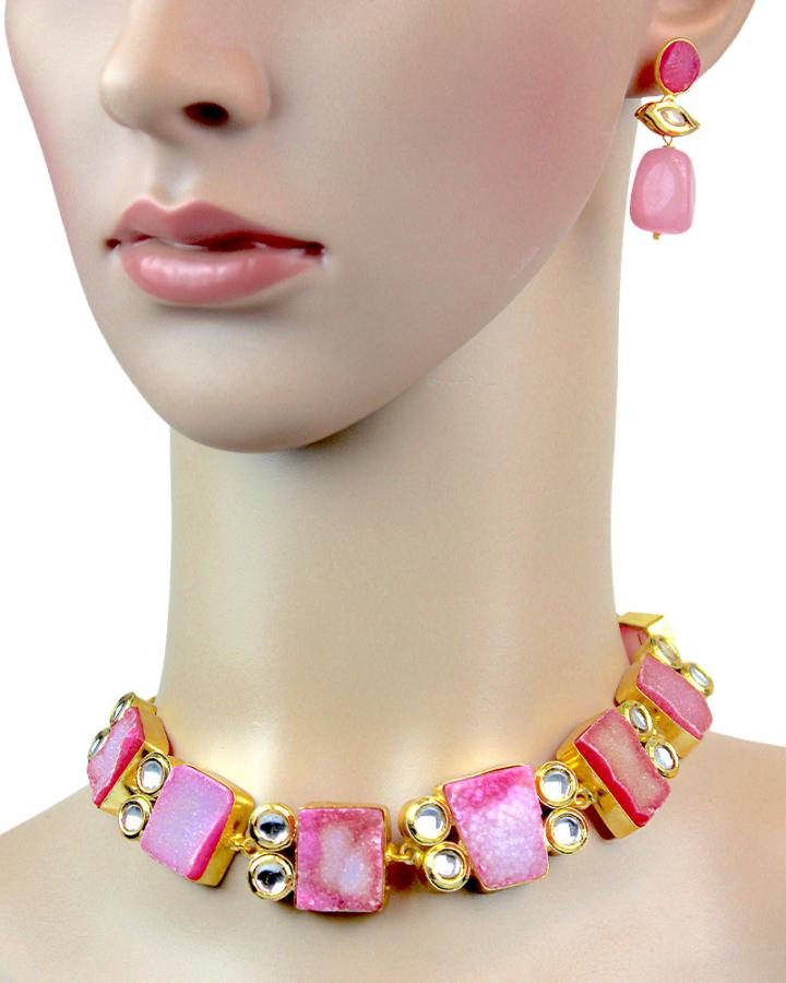 Flamingo Blush Necklace Set