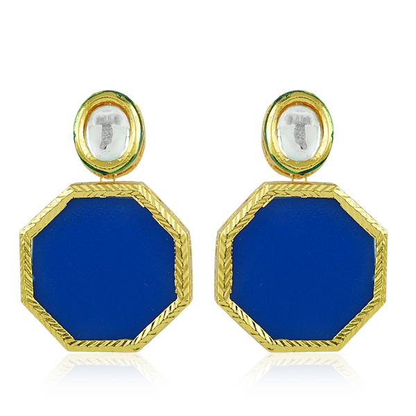 Bo'Bell Delicate Sweet Hexagon Sheet Fusion Earring/ROYALBLUE