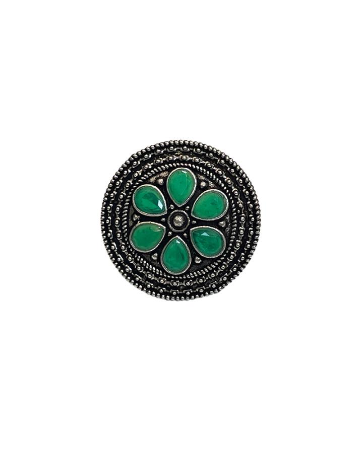 Maya Floral Boho Adjustable Ring