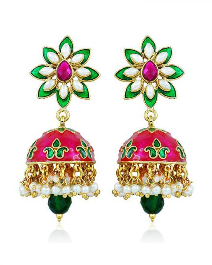 Bo'Bell Bolly Pompon Fashionable Designer Earring/MULTI