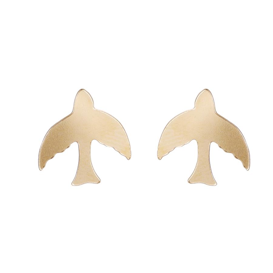 Bo'Bell Cute Little Bird Nature Inspired Fashion Earring/GOLDEN
