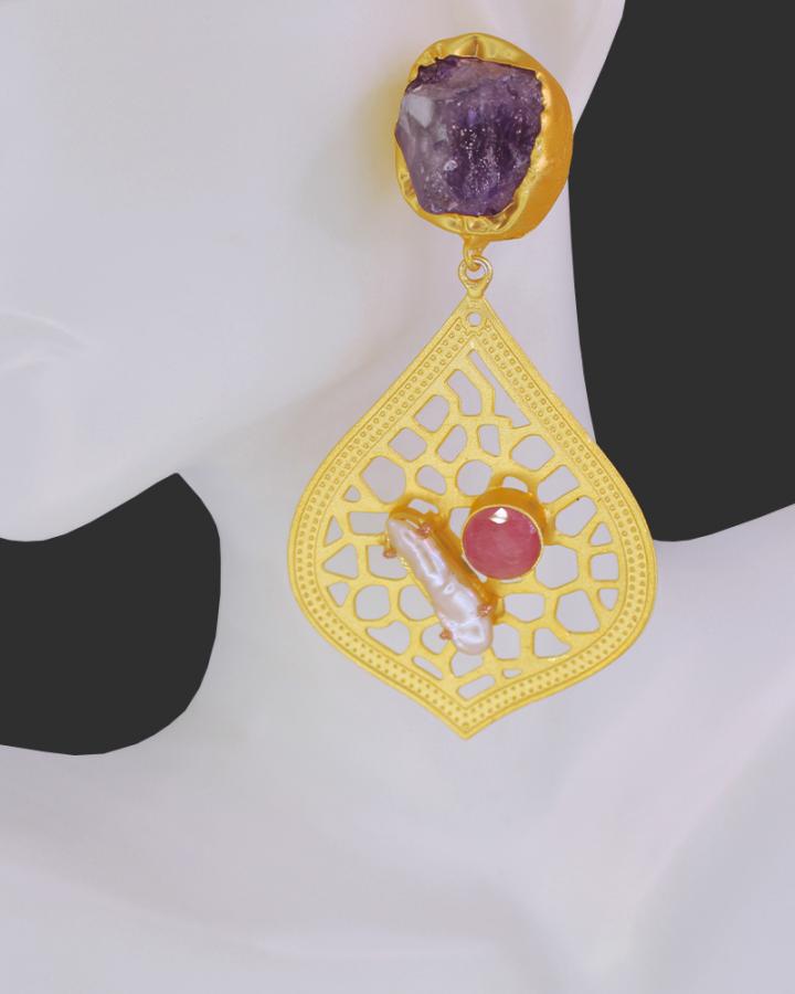 Reina Stipule Earrings