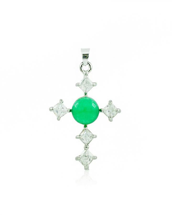 Jade Cross Pendant