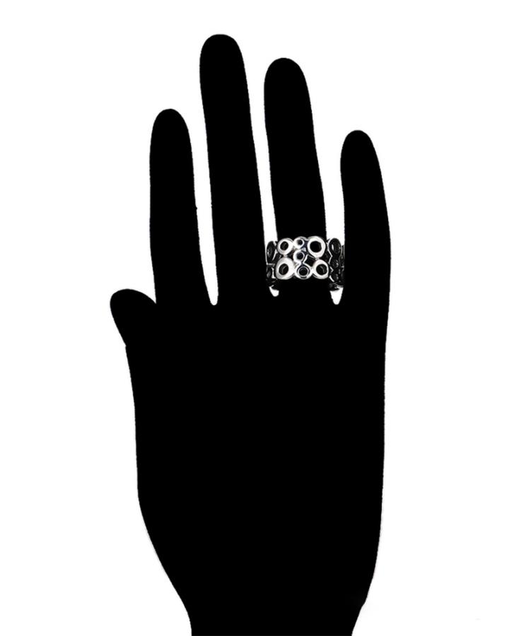 Holly Bubble Stainless Steel Ring