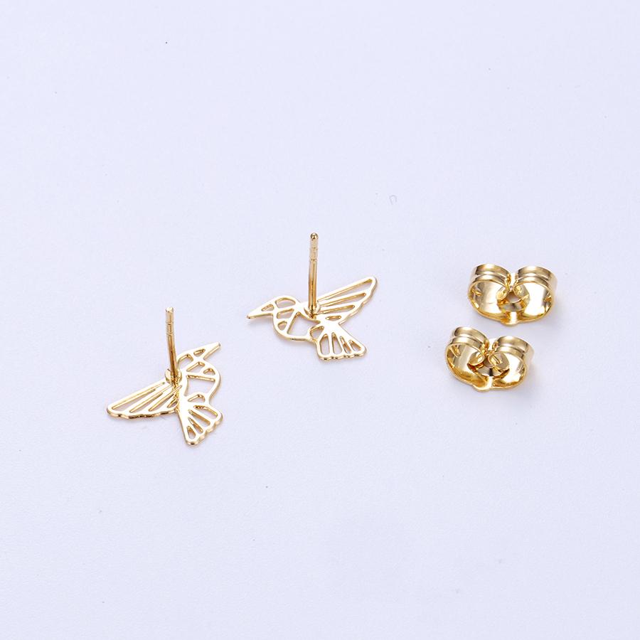 Bo'Bell Sweet Little Bird Free Nature Jewelry Earring/GOLDEN