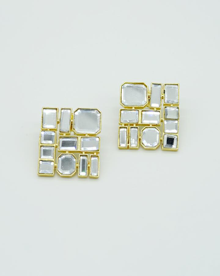 Geometric Mirror Earrings