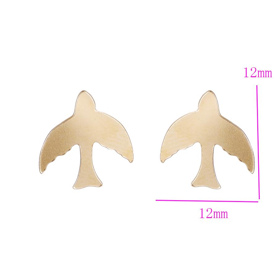 Bo'Bell Cute Little Bird Nature Inspired Fashion Earring/GOLDEN