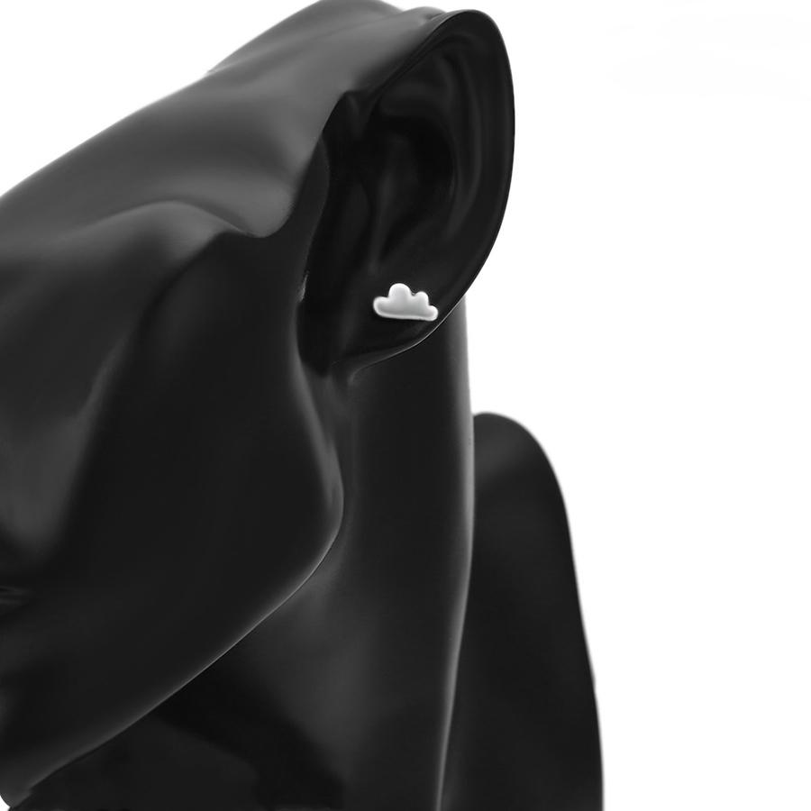 Bo'Bell Tiny Cute Cloudy Sterling Silver Tops/SILVER