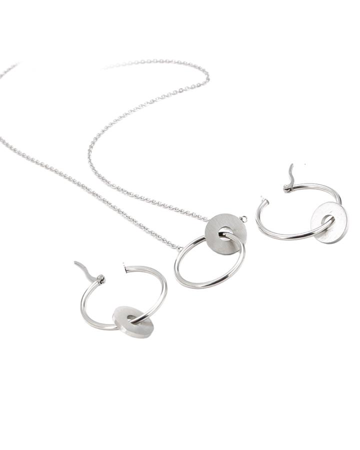 Wheel of Fortune Stainless Steel Necklace