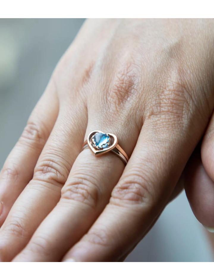 Encased Heart Ring