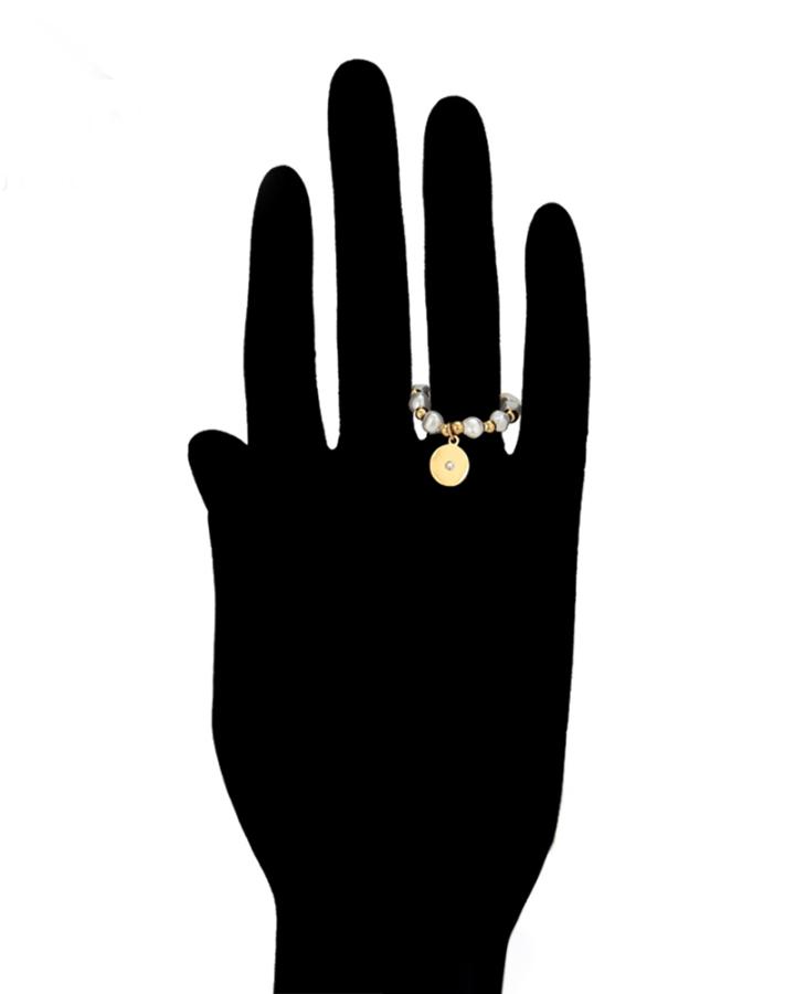 Valentine CZ Diamond Pearl Ring