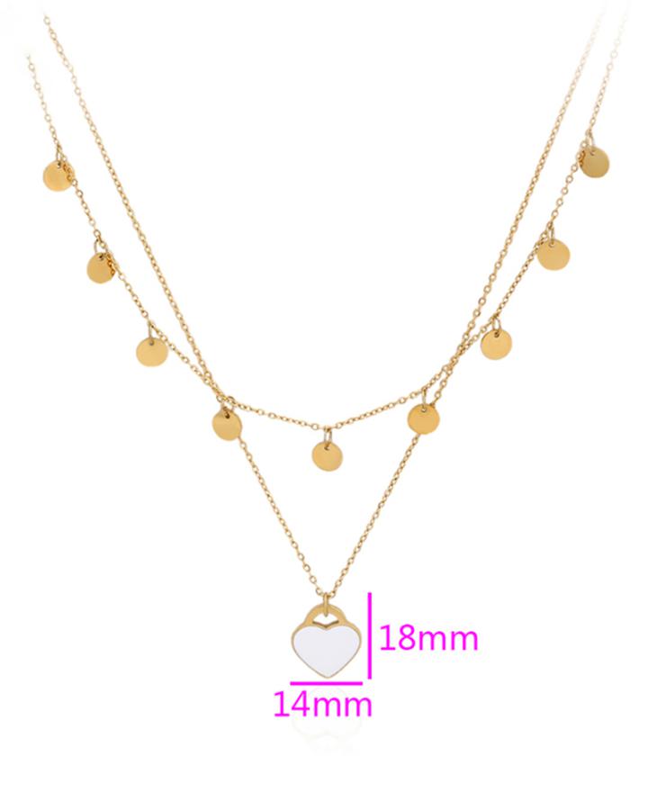 Heart Lock Stainless Steel Necklace 