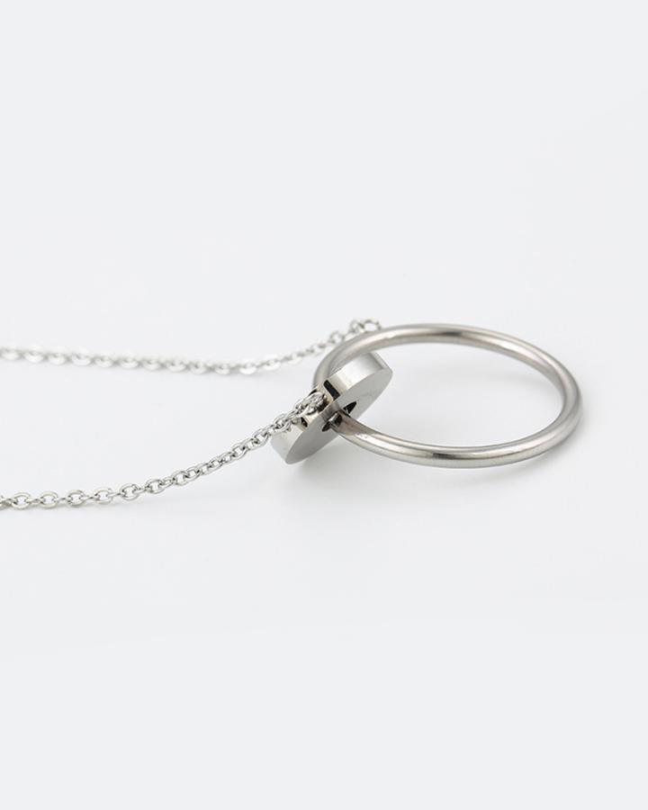 Wheel of Fortune Stainless Steel Necklace