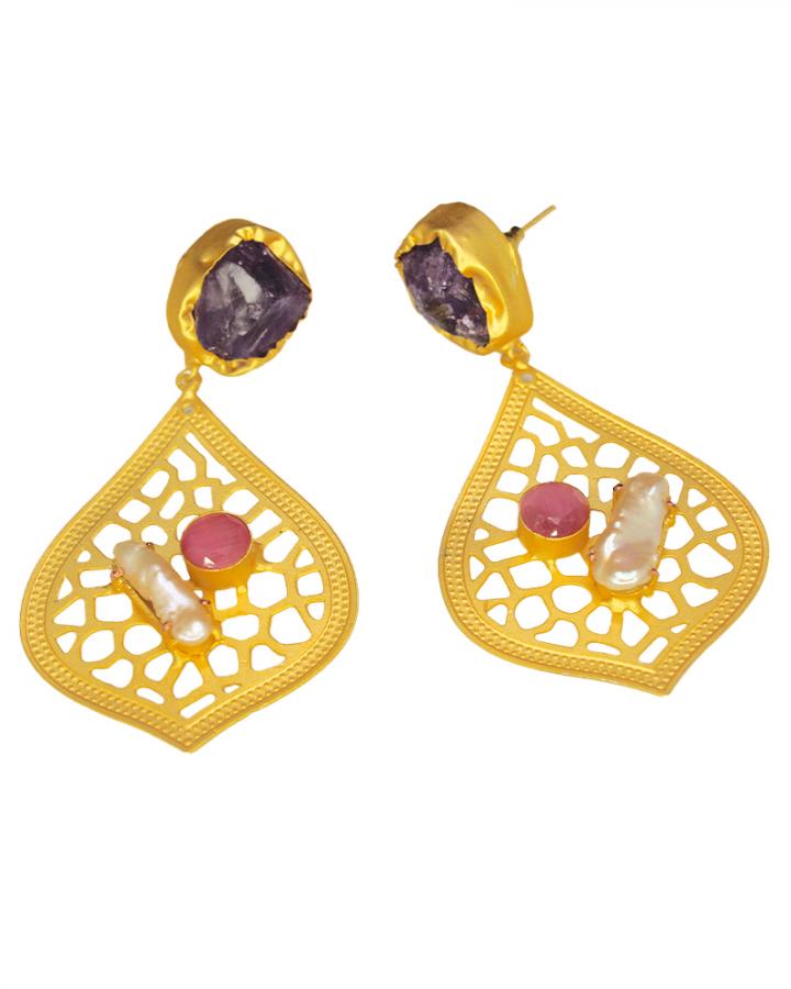 Reina Stipule Earrings