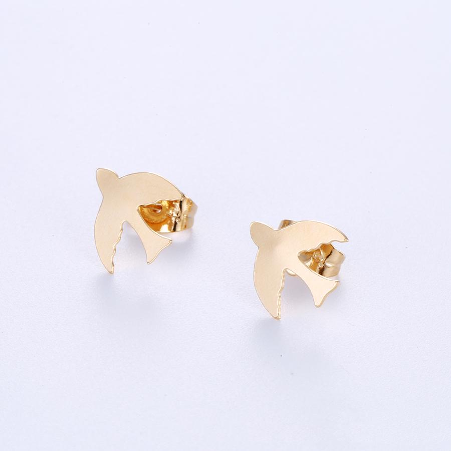 Bo'Bell Cute Little Bird Nature Inspired Fashion Earring/GOLDEN