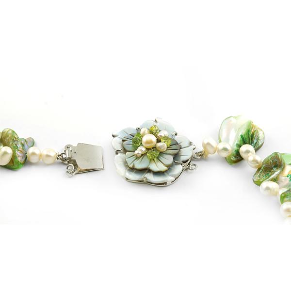 Bo'Bell Crunchy Fashion Abalone Shell Lovely Necklace/MULTI