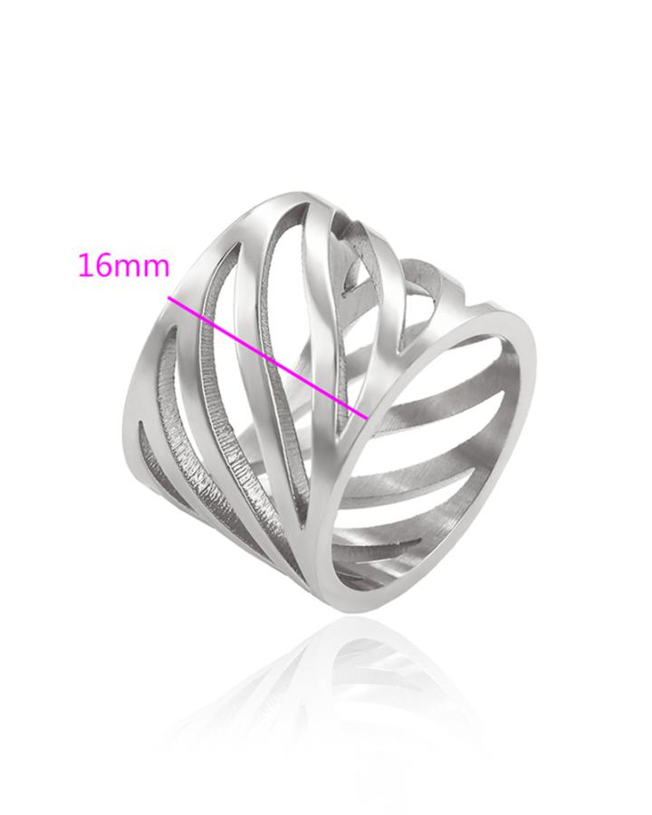 Spiral Wheel Stainless Ring